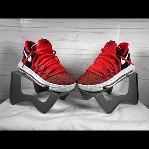 Zoom KD 10 Boys Kevin Durant Basketball Shoes Red